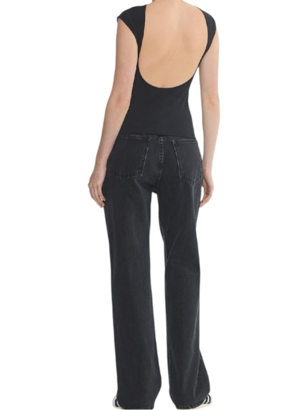 Aritzia Tna Hold-It™ Times T-Shirt in Black Womens Size Large - Picture 2 of 10